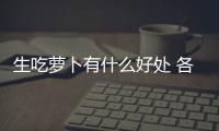 生吃萝卜有什么好处 各种萝卜的营养价值